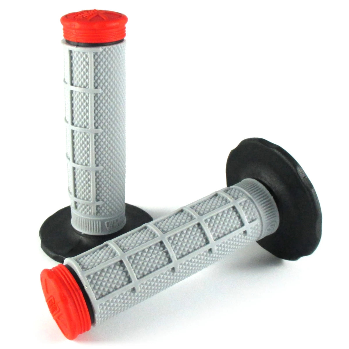 Lenkergriffe TRI DENSITY Half Waffle, Rot, für MX Lenker