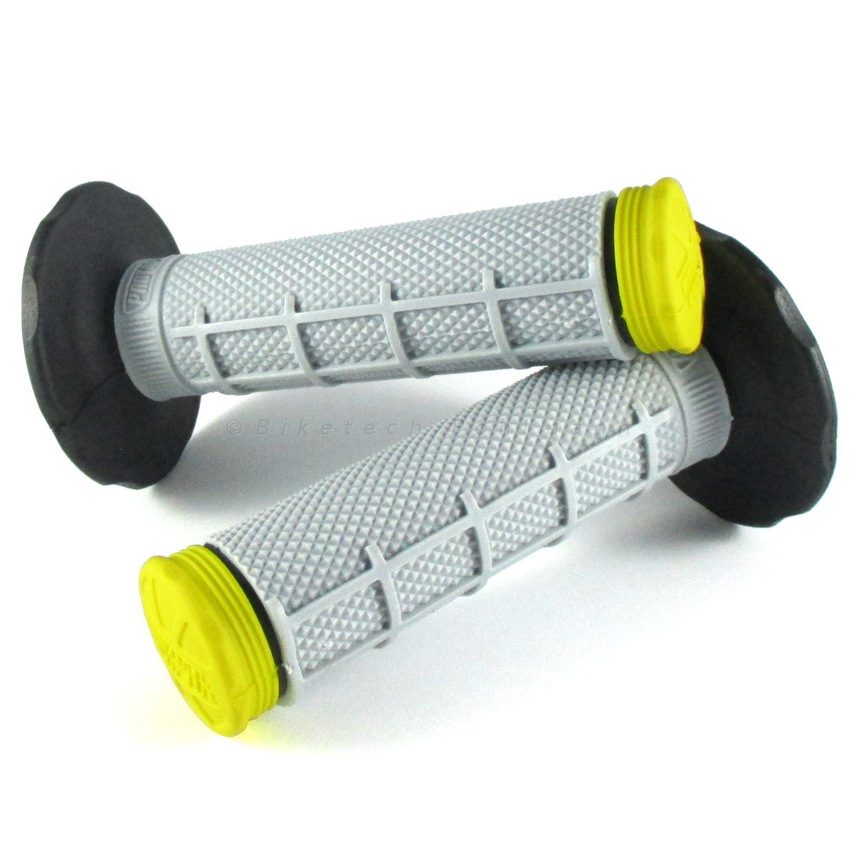 Lenkergriffe TRI DENSITY Half Waffle, gelb, für MX Lenker