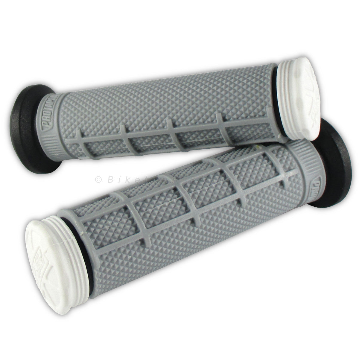 Lenkergriffe TRI DENSITY Half Waffle, weiß, für Quad & ATV Lenker