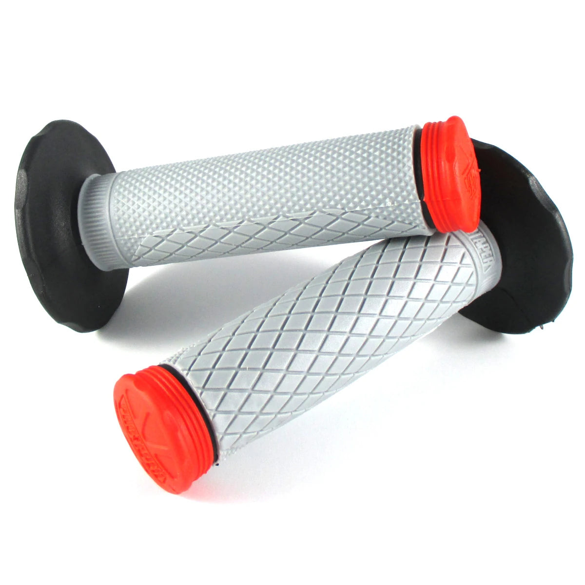 Lenkergriffe TRI DENSITY Full Diamond, Rot, für MX Lenker