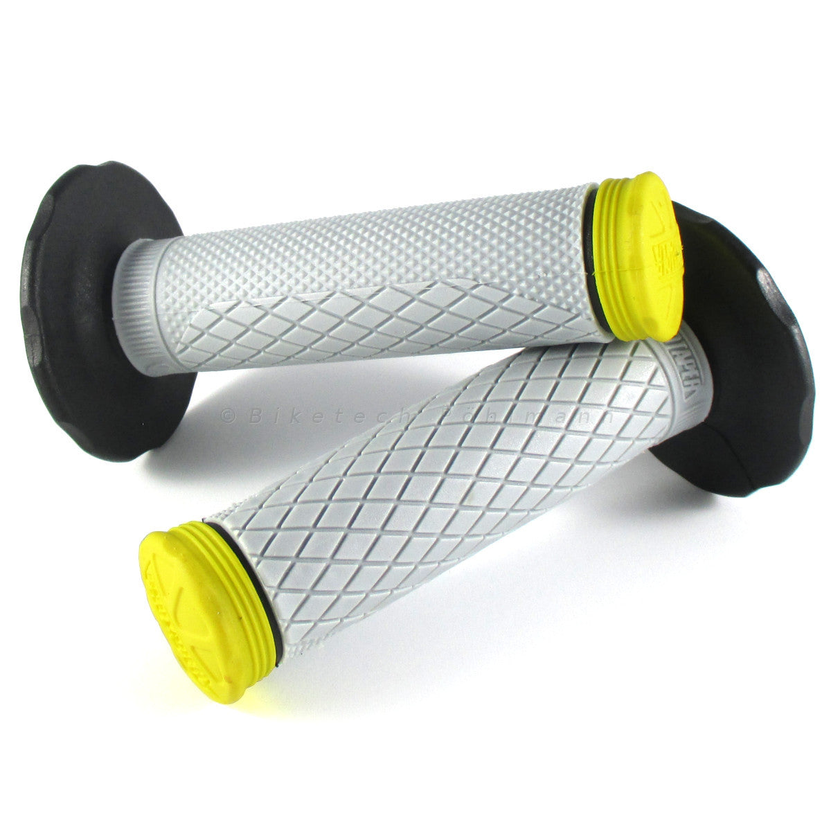 Lenkergriffe TRI DENSITY Full Diamond, gelb, für MX Lenker