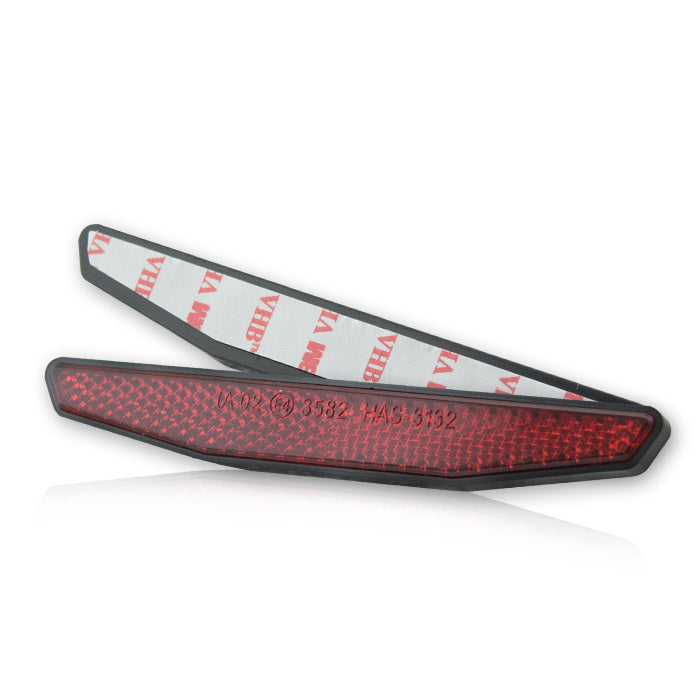 Reflektor Set Spirit Typ 3, rot, 6-eckig, 125 x 18 x 9 mm