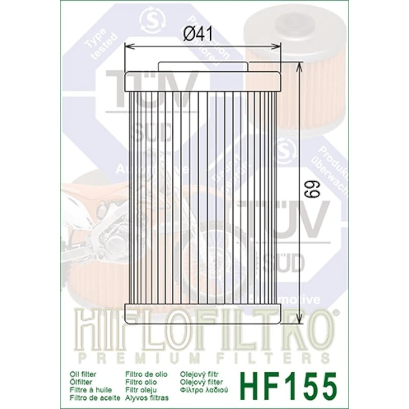 Ölfilter Hiflofiltro HF155 – Beta Gas Gas Husaberg Husqvarna KTM