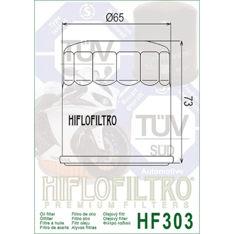 Ölfilter Hiflofiltro HF303C – Bimota Honda Kawasaki Yamaha Access Apache Polaris