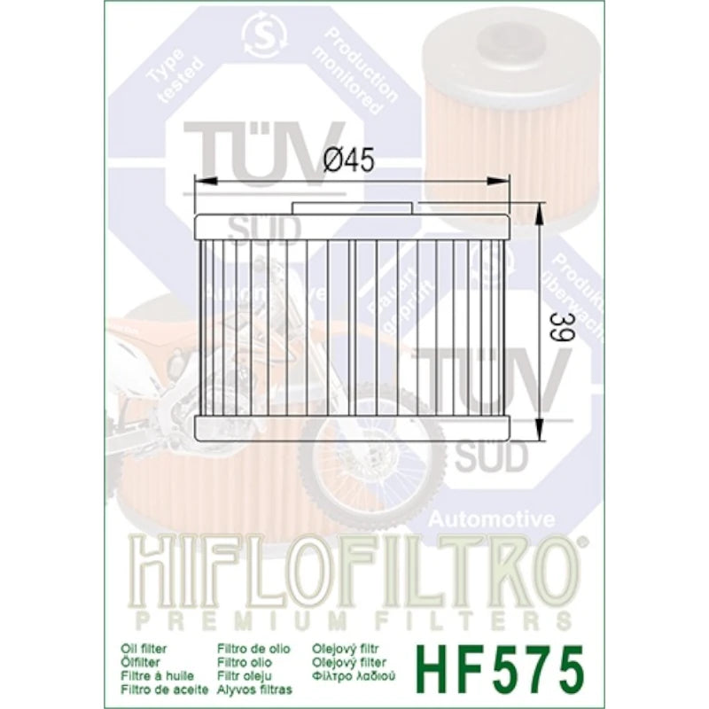 Ölfilter Hiflofiltro HF575 – Aprilia MXV450 2008-2015