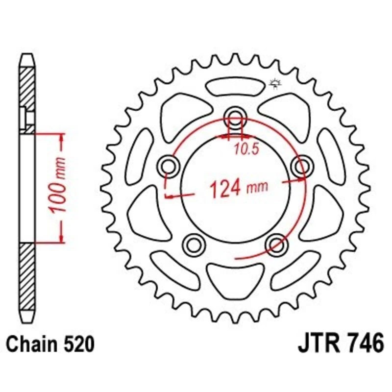 Kettenrad JTR 746