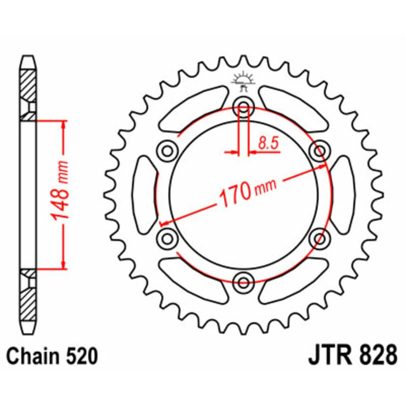 Kettenrad JTR 828