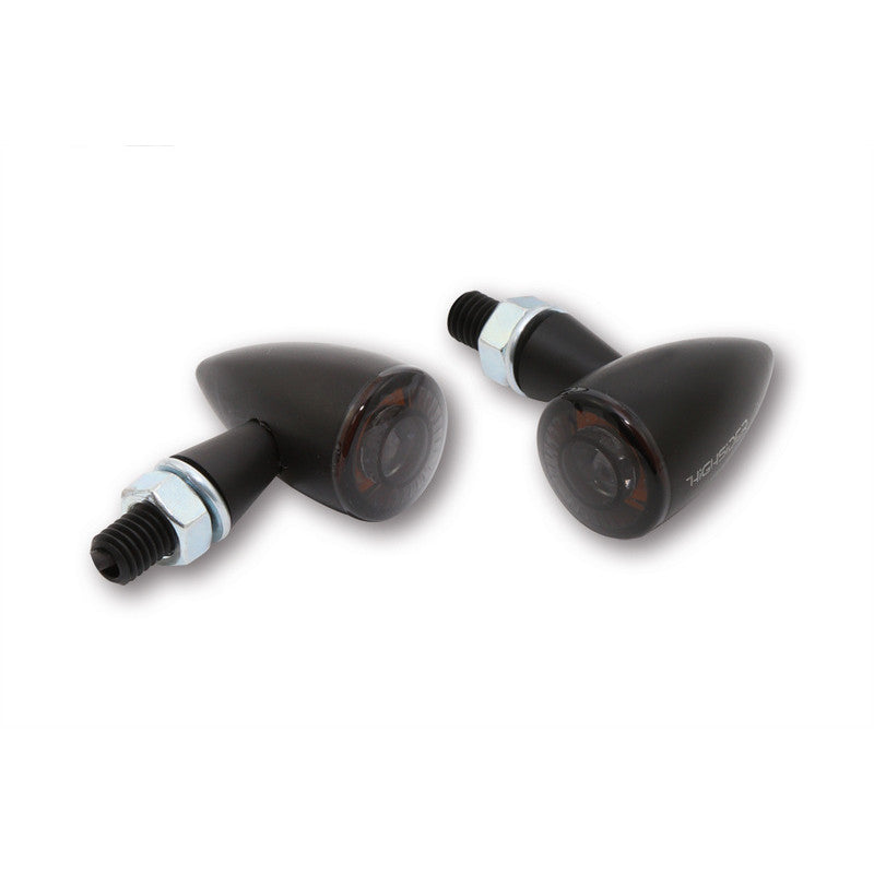 LED Blinker Highsider Pro Apollo Bullet, Schwarz, Getönt, E-geprüft