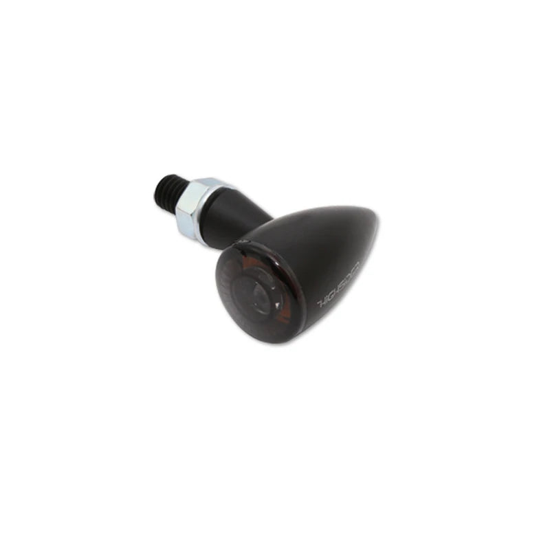 LED-Blinker Paar Highsider Montana Bullet schwarz, Getönt, M8, E-geprüft, 12V/3W