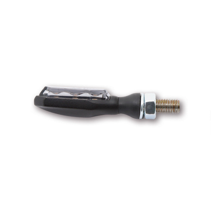 LED Blinker HIGHSIDER Pro Sonic-X1, Schwarz, Getönt, E-geprüft