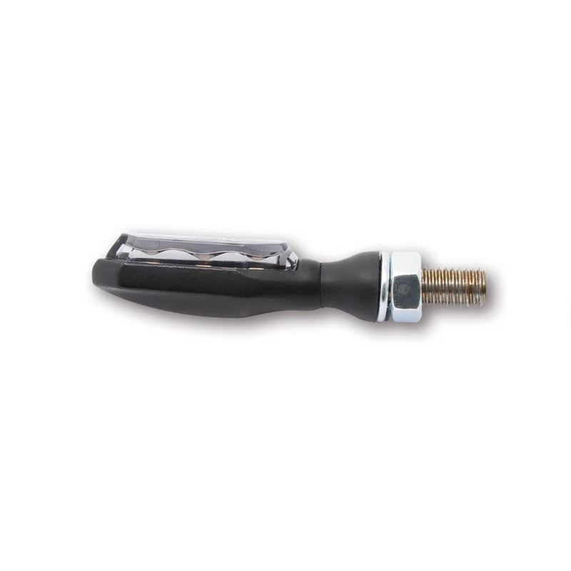 LED-Blinker Paar Highsider Pro Sonic-X1 schwarz, Getönt, M8, E-geprüft, 12V/2W