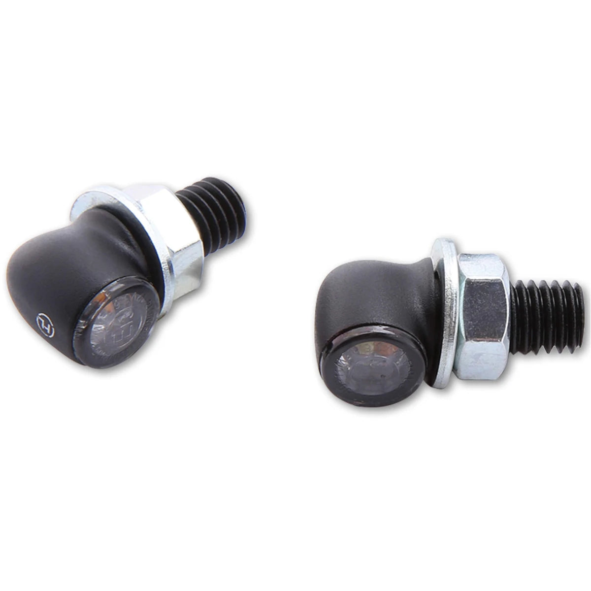 LED-Blinker Paar Highsider Proton Two schwarz, Getönt, M8, E-geprüft, 12V/3,8W