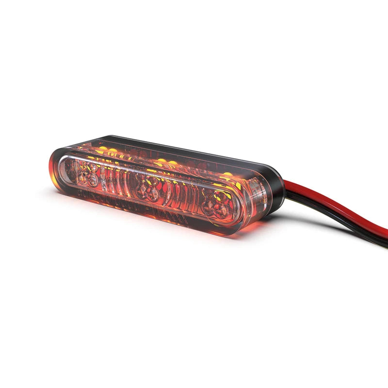 LED-Einbaublinker mit Rück- & Bremslicht Highsider Star-MX1 Pro 3in1, E-geprüft