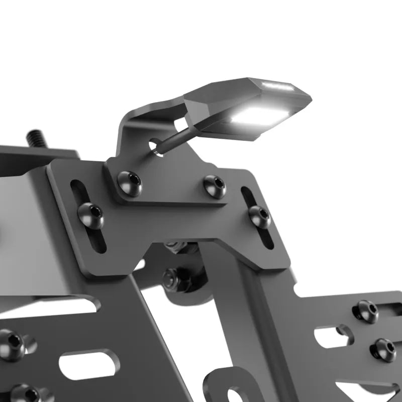 LED-Kennzeichenbeleuchtung Highsider Pro Split-S schwarz, B10xT22 mm, E-geprüft