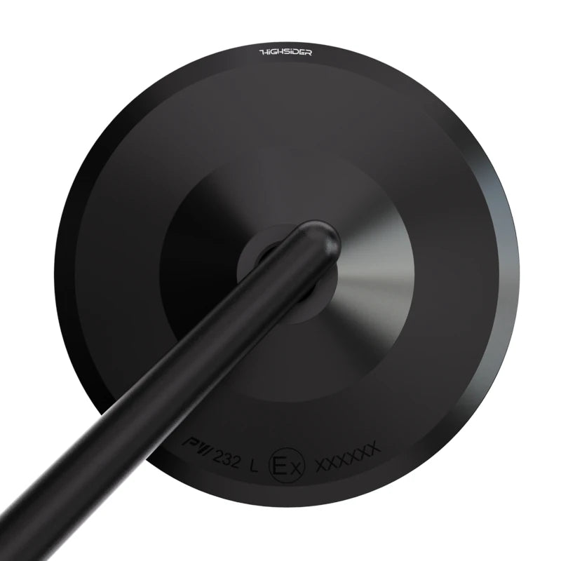 Lenkerspiegel Highsider Montana-Blast schwarz, Aluminium, E-geprüft, M10x1.25