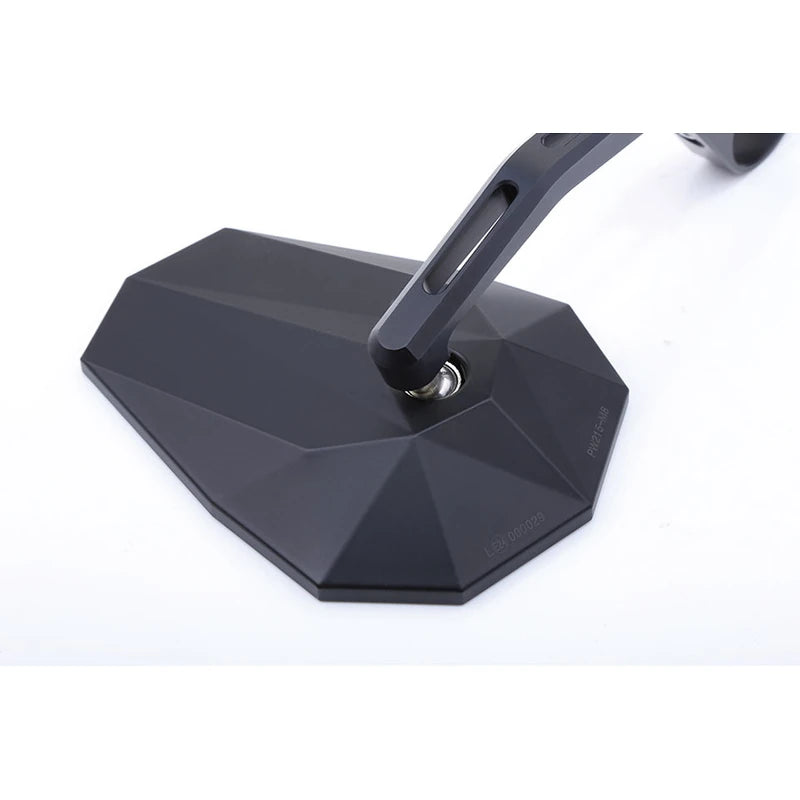 Lenkerendenspiegel Highsider Pro Stealth-X6, Schwarz, E-geprüft, Ø 22-30 mm