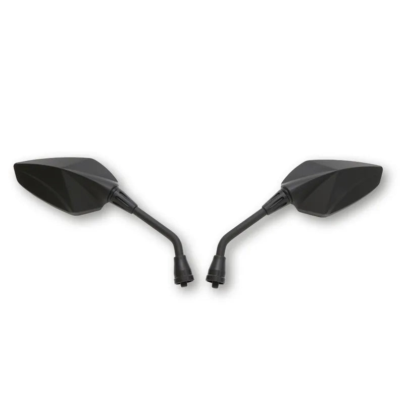 Lenkerspiegel Paar Highsider Pro Sempione, Schwarz, Alu & ABS, E-geprüft, M10