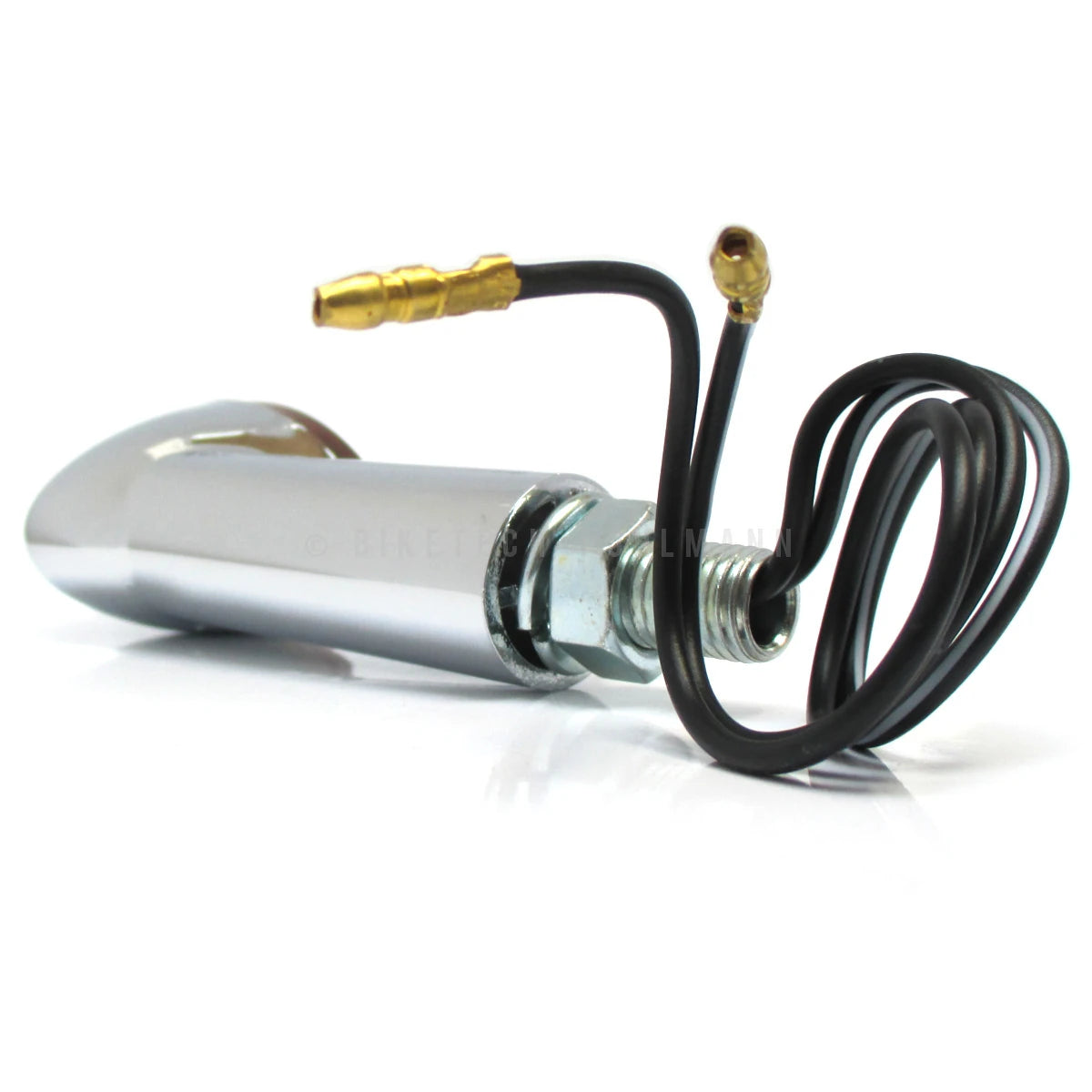 Mini Blinker Shin-Yo Cat-Eye, Chrom, Getönt, Langer Arm, E-geprüft, 12V 21W