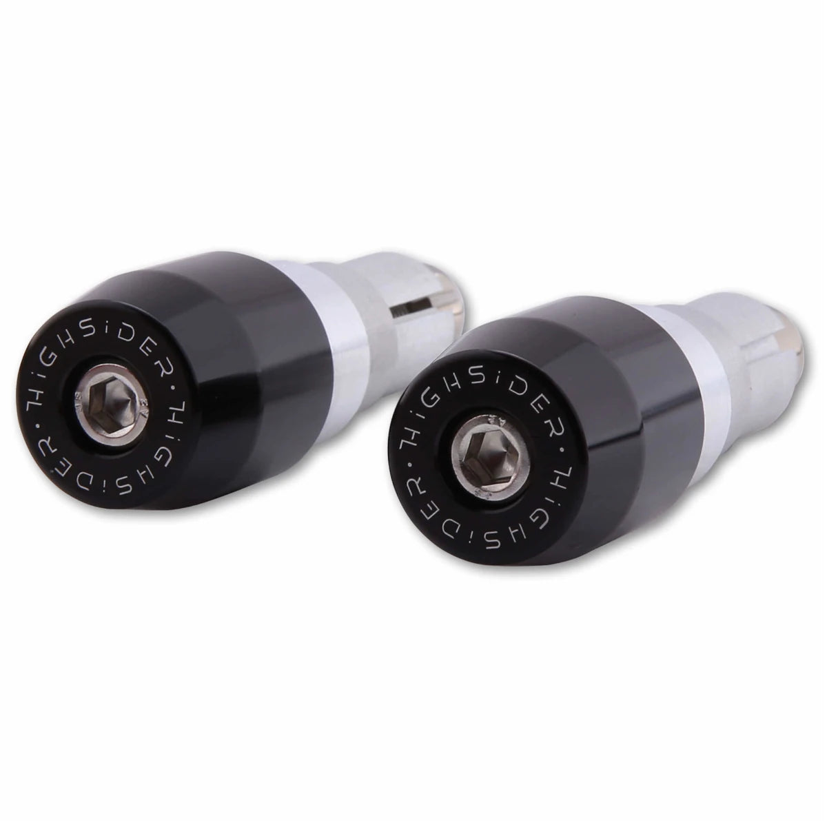 Lenkergewichte HIGHSIDER EVO, Schwarz, Klemmbereich 12-22 mm