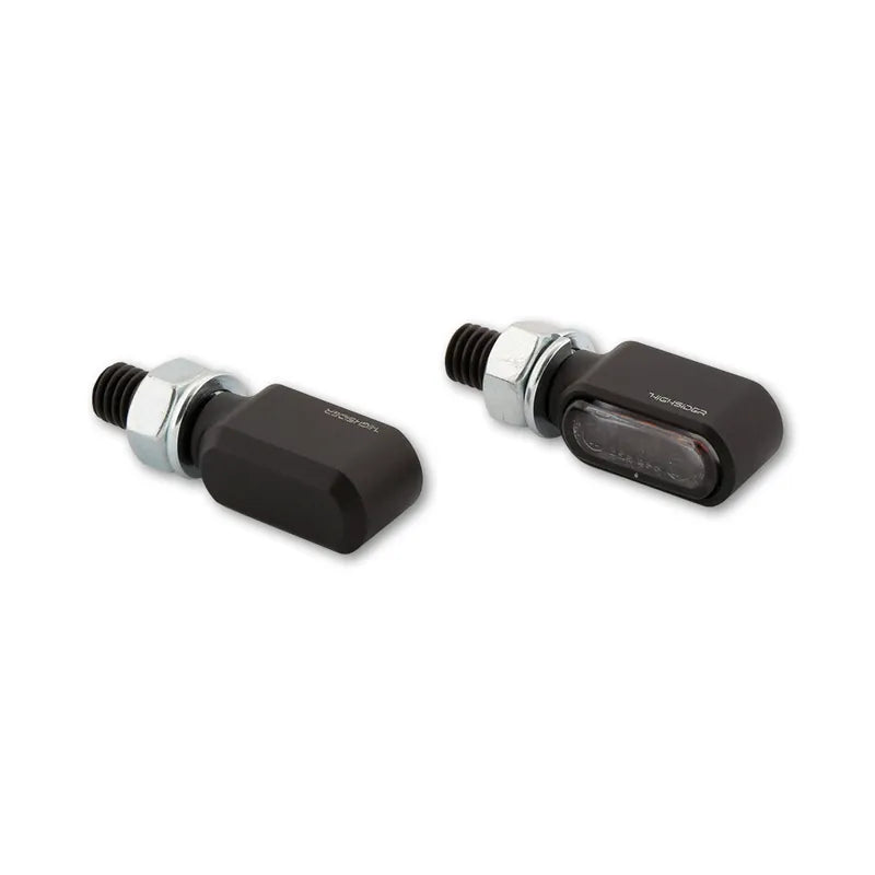 LED-Blinker mit Positionslicht Highsider Pro Little Bronx, Schwarz, Getönt
