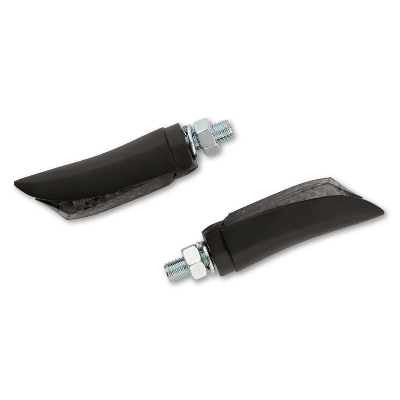LED Blinker HIGHSIDER Pro Arc mit Rück- & Bremslicht, Schwarz, Getönt