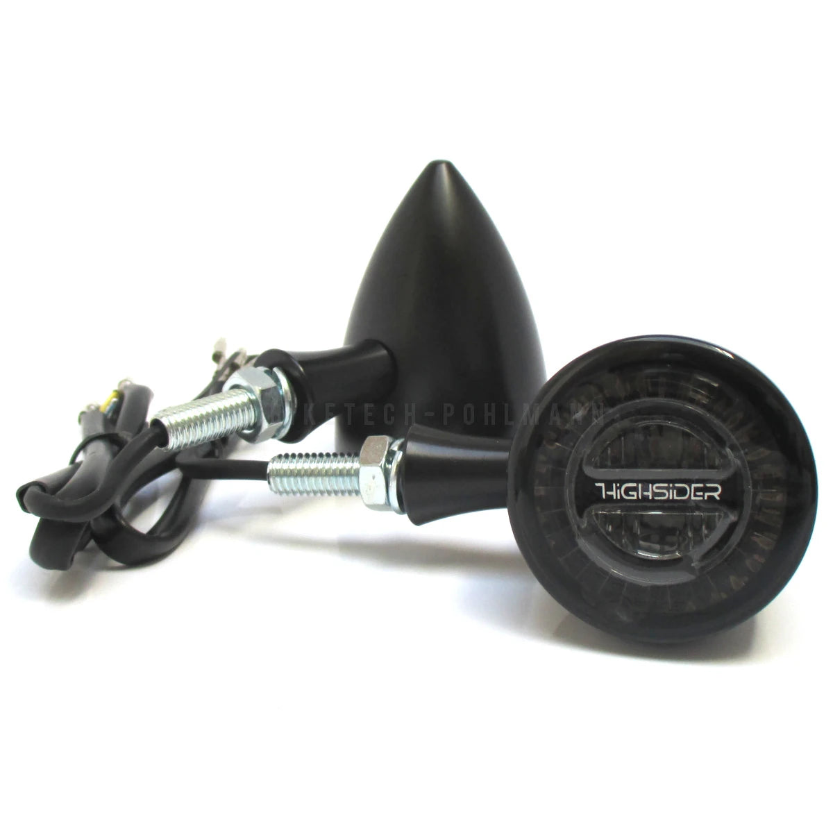 LED-Blinker mit Rück- & Bremslicht Highsider Pro Rocket Bullet 3in1 schwarz