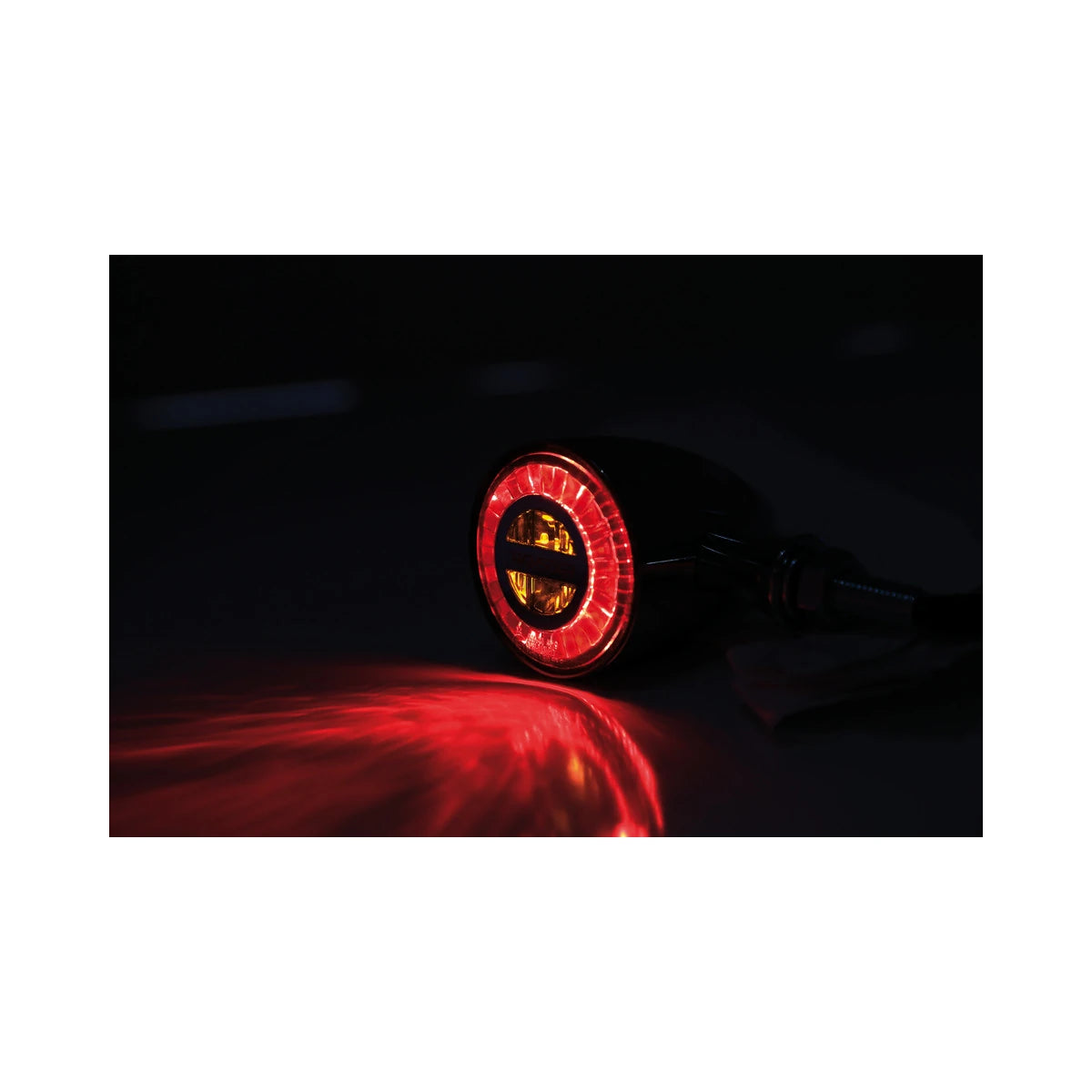LED-Blinker mit Rück- & Bremslicht Highsider Pro Rocket Bullet 3in1 chrom