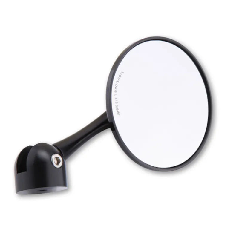 Lenkerendenspiegel Highsider Pro Classic, Schwarz, E-geprüft, Ø 12-22 mm