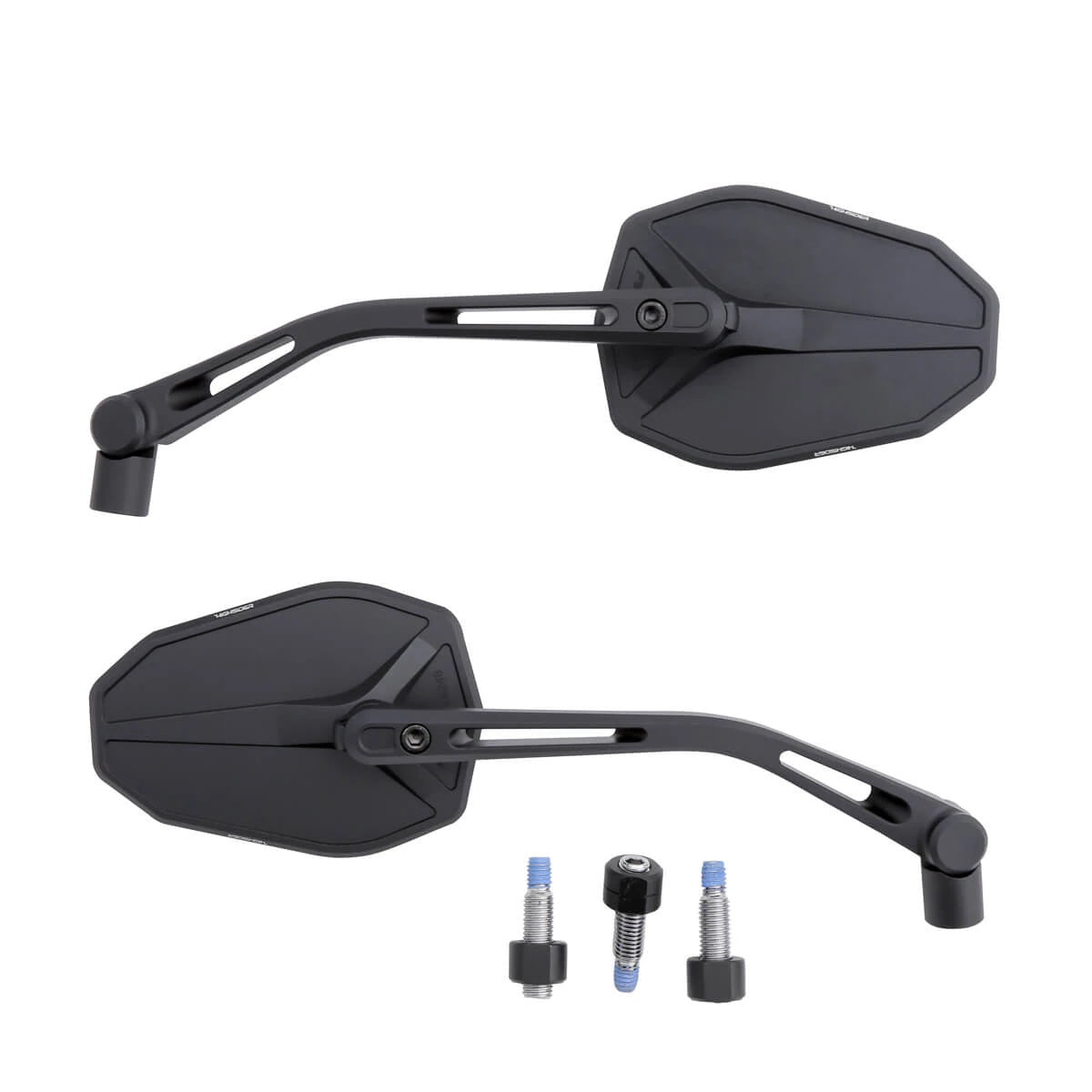 Lenkerspiegel Paar Highsider Pro Victory-Slim schwarz, Aluminium, E-geprüft, M10
