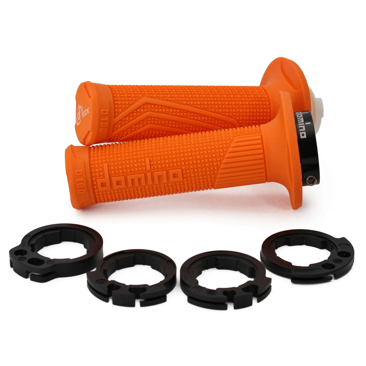Griffgummi Paar Domino D-Lock D100, für 2 Kabel Gaszug, Länge 125/130 mm