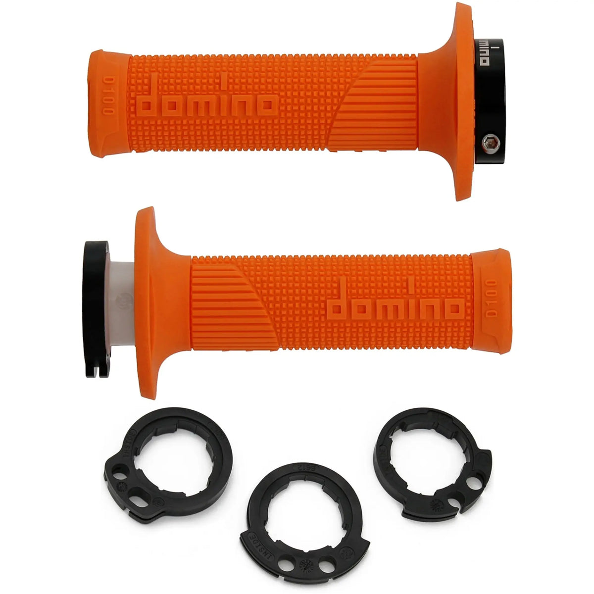 Griffgummi Paar Domino D-Lock D100, für 2 Kabel Gaszug, Länge 125/130 mm