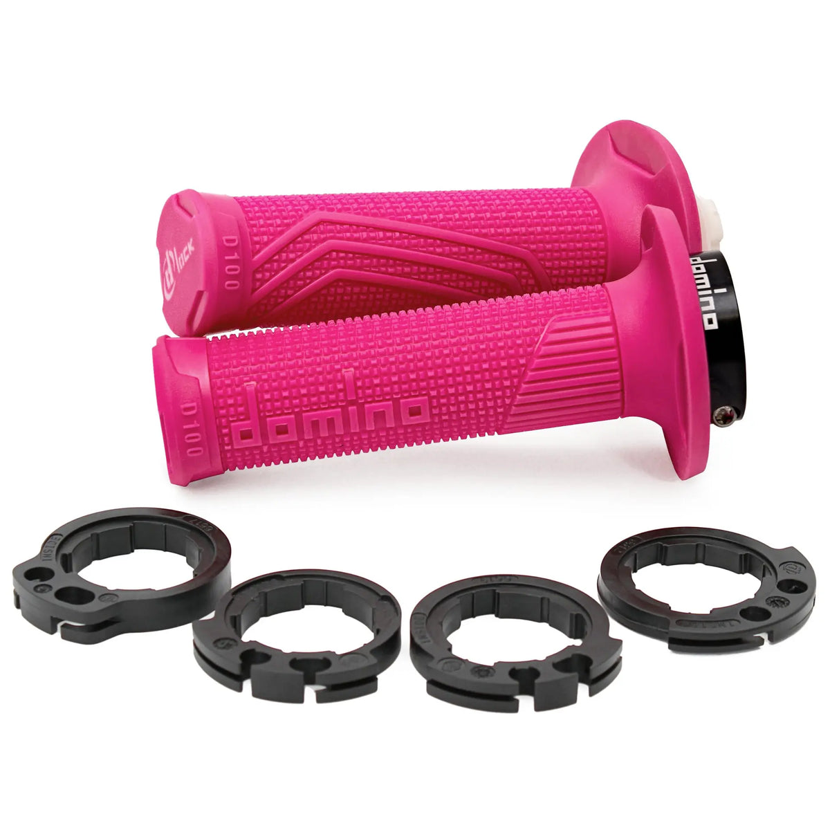 Griffgummi Paar Domino D-Lock D100, für 2 Kabel Gaszug, Länge 125/130 mm