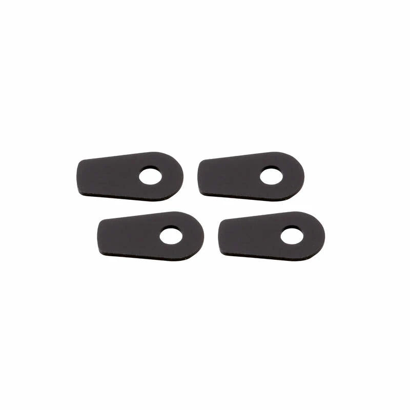 Blinker Montageplatten Highsider Smart schwarz, Alu, 39,5x22 mm, Ø 8 mm, für BMW