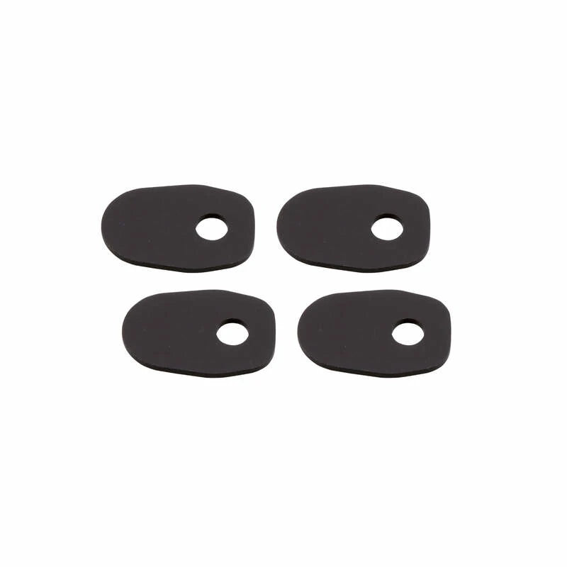 Blinker Montageplatten Highsider Smart schwarz, Alu, 41x28 mm, Ø 8 mm, für Suzuki