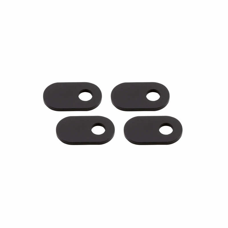 Blinker Montageplatten Highsider Smart schwarz, Alu, 35x20 mm, Ø 8 mm, Ducati