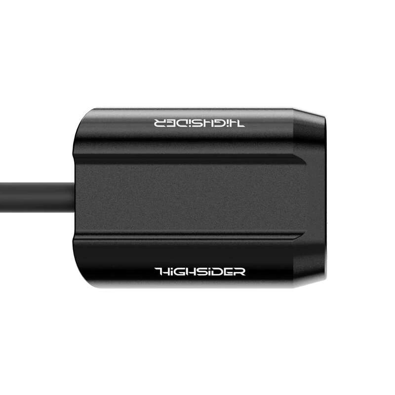 LED-Rücklicht Highsider Pro Split-RS mit Kennzeichenleuchte, Schwarz, Glas Klar