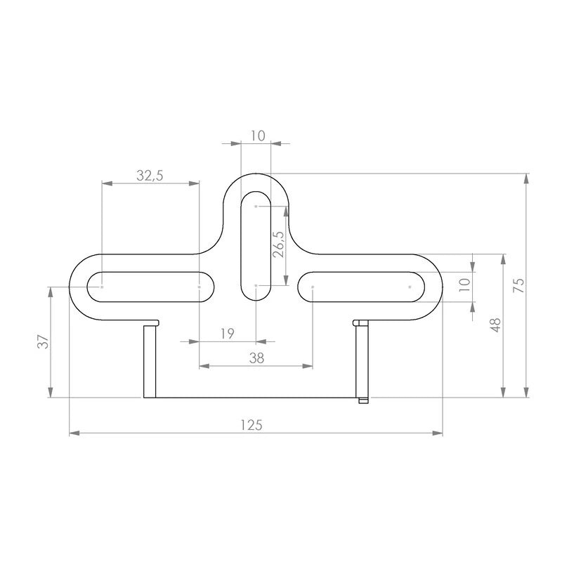 Kennzeichenhalter Highsider Akron-RS Pro Universal Typ 6