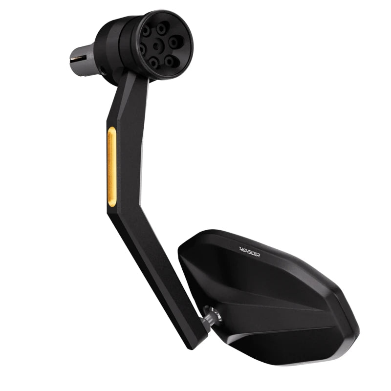 Lenkerendenspiegel mit LED Blinker Highsider Pro Victory-X Rim Schwarz E-geprüft