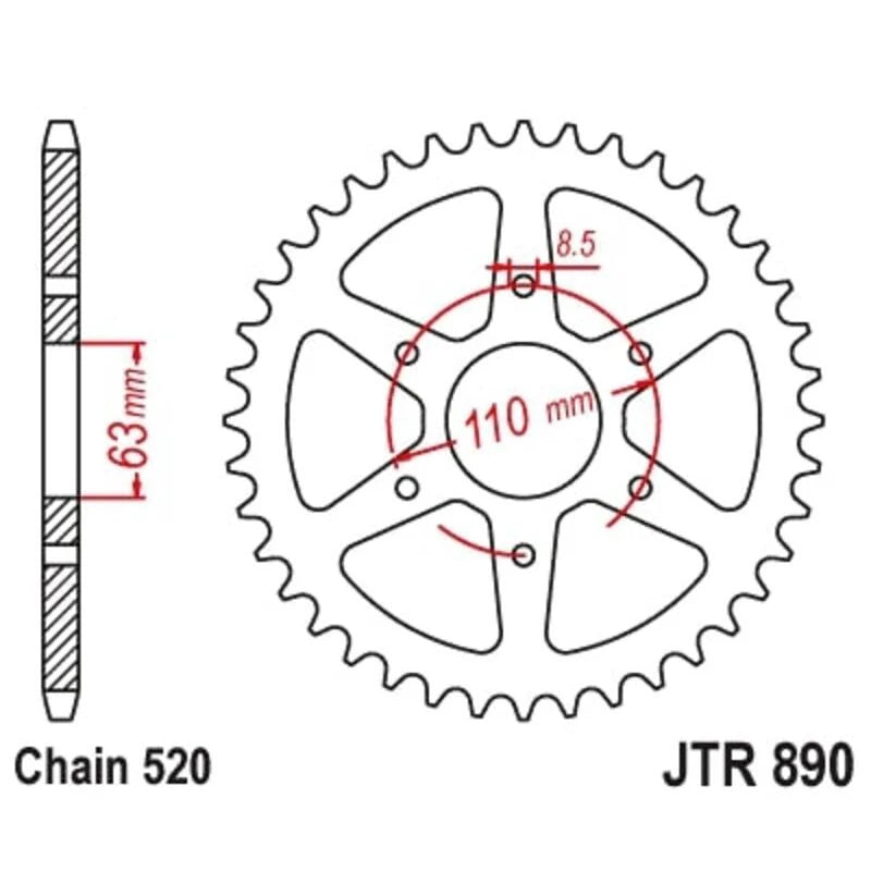 Kettenrad JTR 890