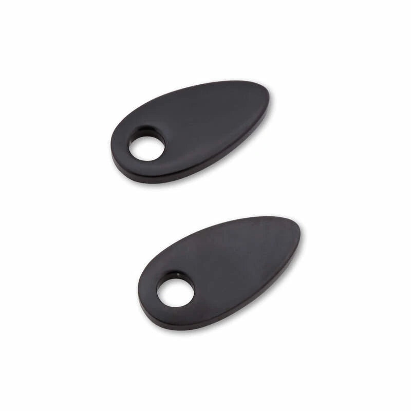 Blinker Montageplatten Highsider Smart schwarz, Alu, 41x21 mm, Ø 8 mm, für HD