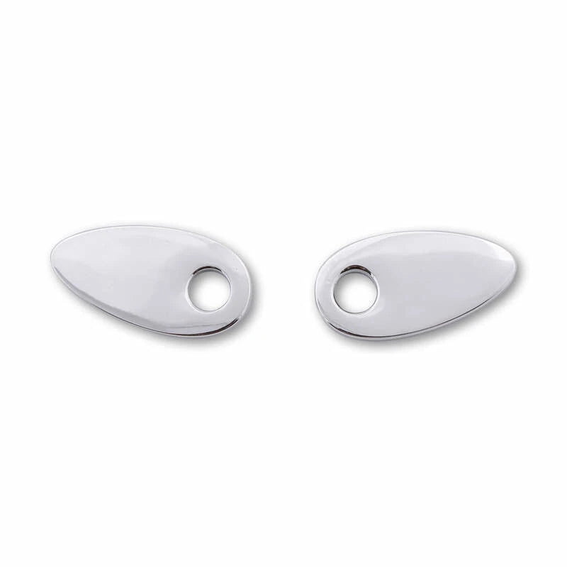 Blinker Montageplatten Highsider Smart chrom, Alu, 41x21 mm, Ø 8 mm, für HD