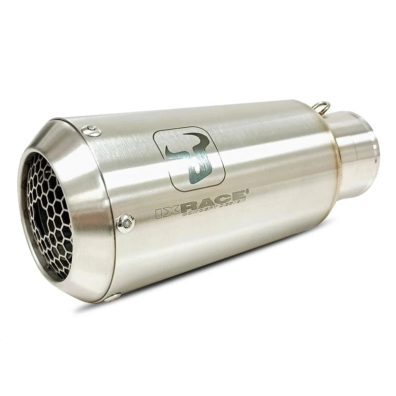 Endschalldämpfer IXRACE MK2 Edelstahl Silber für KTM Duke 125 /390 (21-23)