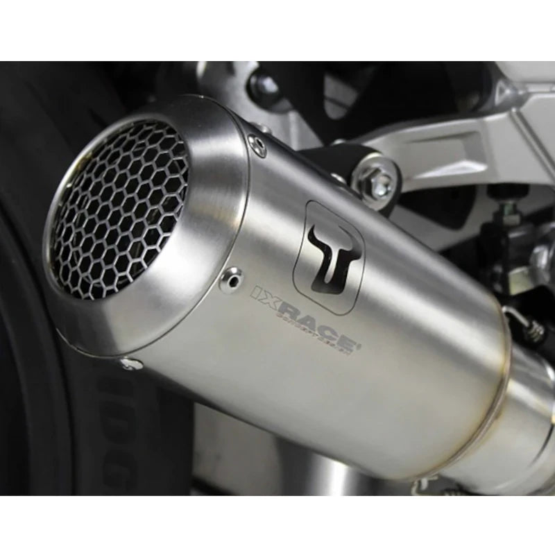 Endschalldämpfer IXRACE MK2 Edelstahl Silber für KTM Duke 125 /390 (24-)