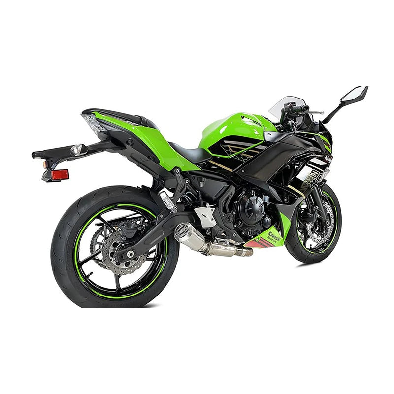 Komplettanlage IXRACE MK2 Edelstahl Silber für Kawasaki Z 650 Ninja 650 (20-22)