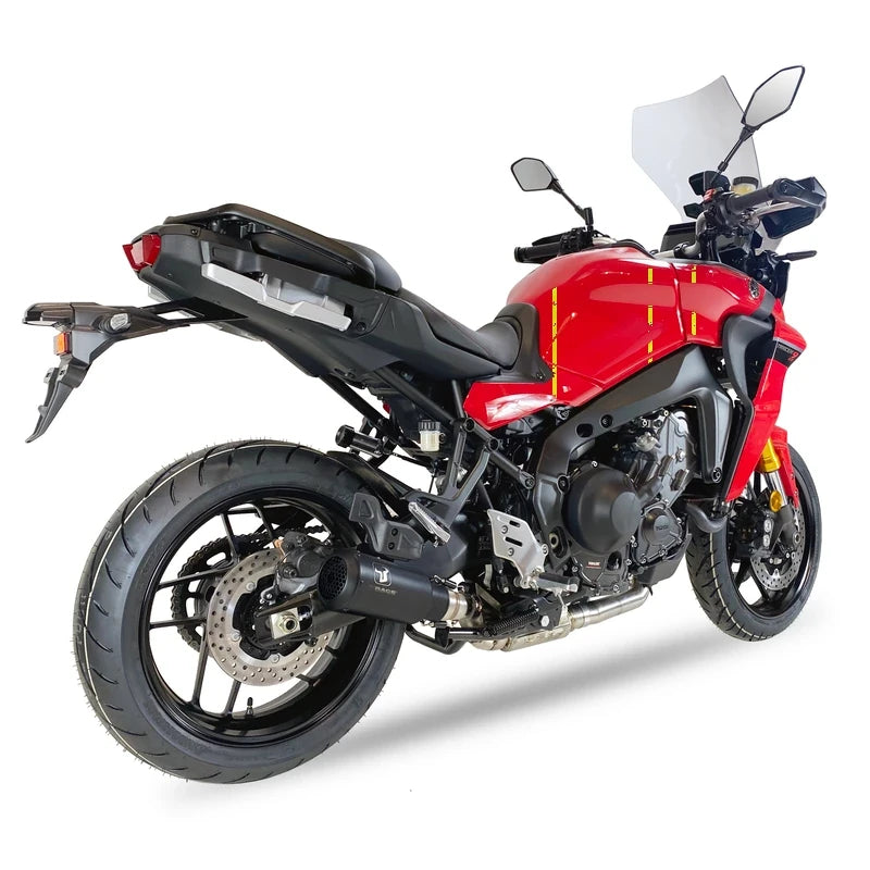 Komplettanlage IXRACE MK2 mit Kat Edelstahl Schwarz für Kawasaki Z 650 Ninja 650
