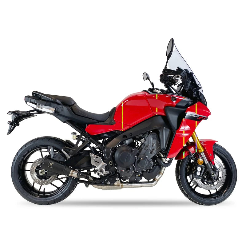 Komplettanlage IXRACE MK2 Edelstahl Schwarz für Yamaha Tracer 900 (21-22)