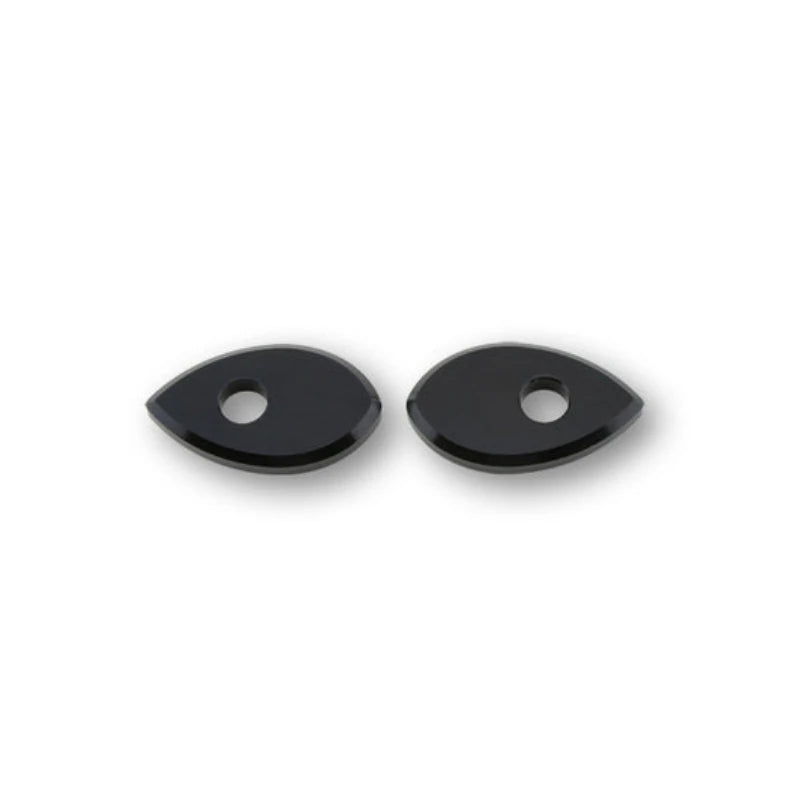 Blinker Montageplatten Highsider Smart schwarz, Alu, 50x29 mm, Ø 10 mm, Honda
