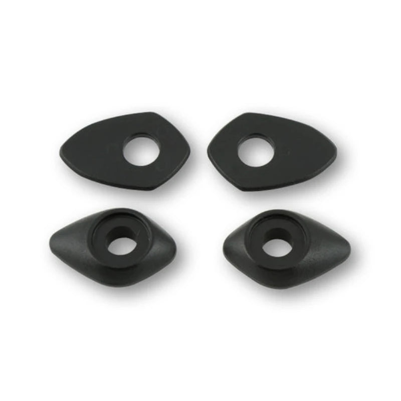 Blinker Montageplatten Highsider Smart schwarz, ABS, 36x25 mm, Ø 10 mm, Ducati