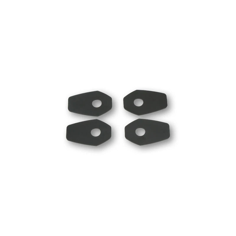 Blinker Montageplatten Highsider Smart schwarz, ABS, 48x31 mm, Ø 10 mm, Suzuki