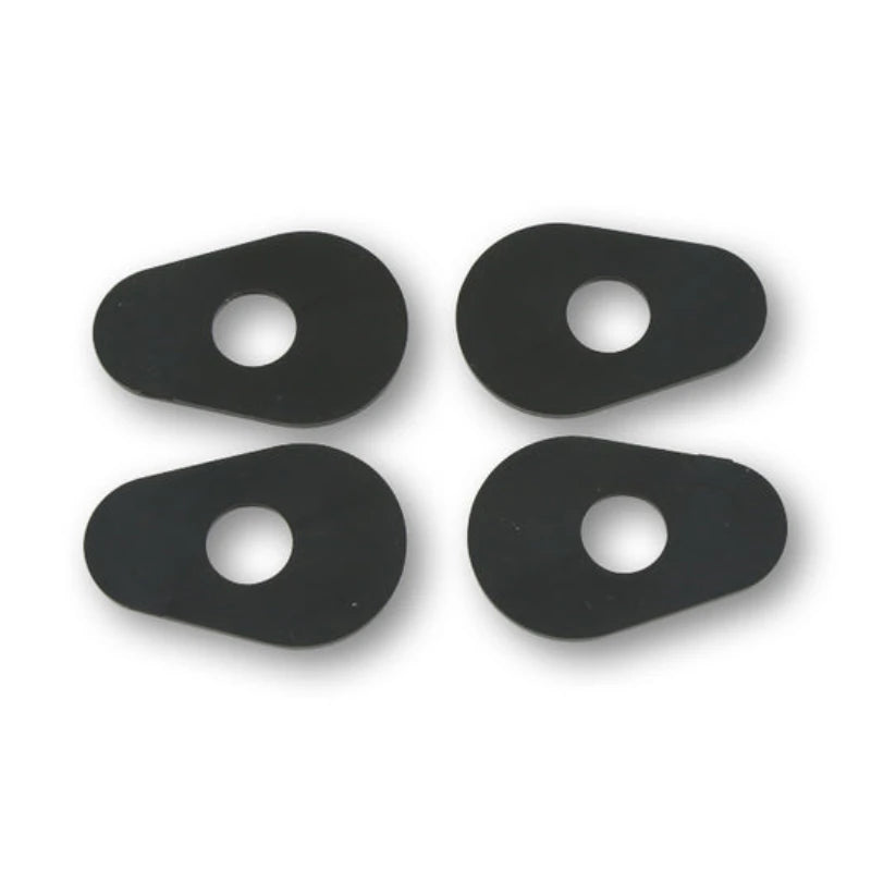 Blinker Montageplatten Highsider Smart schwarz, ABS, 40x21 mm, Ø 10 mm, Yamaha